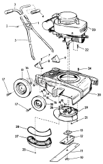 Lawn-Boy 7210 - Lawn-Boy Walk-Behind Mower (SN: 000000001 - 099999999) (1960) Model 3050 Mower