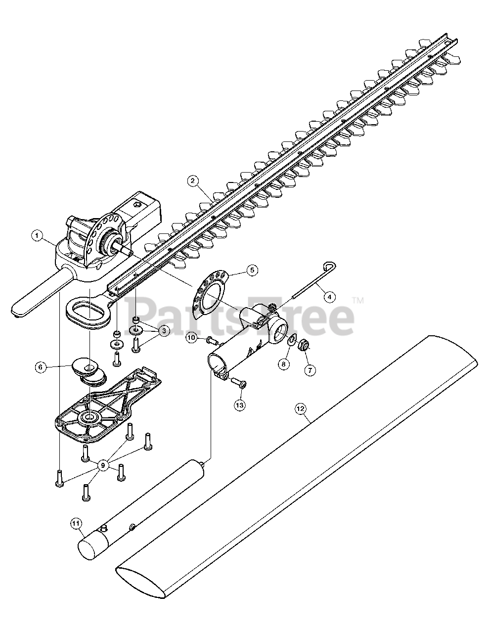 TroyBilt AH721 (41BJAHC954) TroyBilt Trimmer Plus Hedge Trimmer