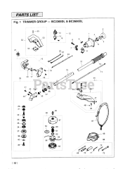 RedMax BC 2600 DL - RedMax Brushcutter (SN: 507670 - 660000) (1995-09)