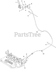 Exmark 116-8430 - Exmark Hand Operator Control Discharge Kit (SN: 406294345 - 408644345) (Rev A) (2020)