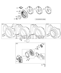 Briggs & Stratton 126432-0237-E1 - Briggs & Stratton Horizontal Engine Blower Housing/Shrouds, Flywheel, Kits/Gaskets - Carburetor, Rewind