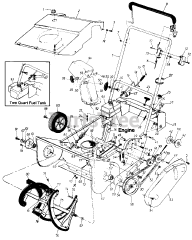 White Outdoor SB-350 (311-181-190) - White Outdoor Snow Boss Snow Thrower (1991)