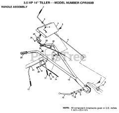 Central Park CP R350 B - Central Park Rear-Tine Tiller