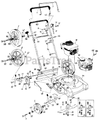 MTD 111-508R704 - MTD Walk-Behind Mower (1991) (Venture Stores)