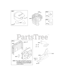 Briggs & Stratton 20H237-0127-H7 - Briggs & Stratton Horizontal Engine Exhaust System