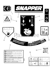 Snapper ESPV 211S (7800448) - Snapper 21" Walk-Behind Mower, 6.5hp