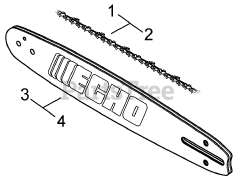 Echo CS-350 TES - Echo Chainsaw (SN: C24126001001 - C24126999999)