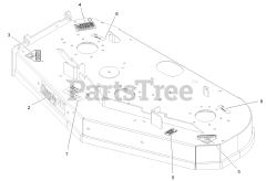 Exmark VT691KA524 - Exmark 52" Vantage Stand-On Mower, Kawasaki FS691V (SN: 312000000 - 312999999) (2012) Deck W/Decals Assembly No. 116-4001