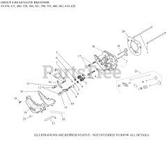 Kohler SV480-0001 - Kohler Courage Single Engine, Made for Shivvers, 16hp, 11.9kW 04 CylinderHead/Breather