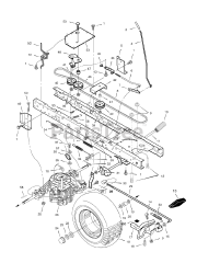 Murray 425622x78B - Murray 42" Lawn Tractor (2006) Drive Assembly