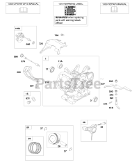 Briggs & Stratton 246435-0111-E1 - Briggs & Stratton Horizontal Engine Cylinder, Piston/Rings/Connecting Rod, Owner's Manual