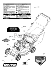 Snapper S 22675 (7800828) - Snapper 22" Walk-Behind Mower, 6.75hp