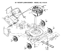 Electrolux/AYP 1N101 A - Electrolux/AYP Walk-Behind Mower (1994)