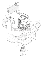 Briggs & Stratton 38706x99B - Briggs & Stratton 38" Lawn Tractor (1996) (AAFES)