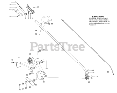 Husqvarna 125 E - Husqvarna Handheld Edger (2008-01) Gearbox/Shaft/Handles