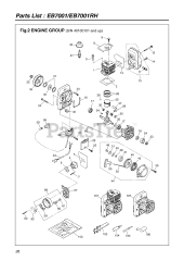RedMax EB 7001 - RedMax Backpack Blower (SN: 40100101 & Above) (2003-11)
