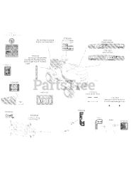 Huskee 13WX791T031 - Huskee Lawn Tractor (2010) (Tractor Supply) Label Map Huskee