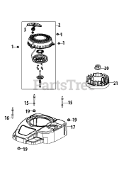MTD 1T65RUA - MTD Engine 1T65RUA Flywheel &amp; Shroud