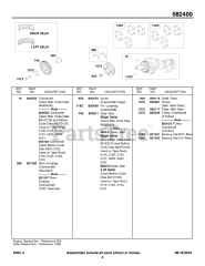 Briggs & Stratton 582447-0477-E2 - Briggs & Stratton Horizontal Engine Crankshaft, Idler Gear