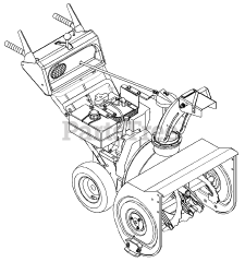 Ariens 932503 (ST 724) - Ariens 24" Snow Blower, 7hp Tecumseh (SN: 000101 & Above)