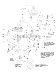 Simplicity 1693695 - Simplicity Broadmoor 44" Lawn Tractor, 17hp Steering Group