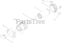 Toro 22333 (TX 525) - Toro Dingo Compact Utility Loader (SN: 270000401 - 270999999) (2007) Air Cleaner Assembly No. 99-3160