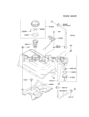 Kawasaki FE250D-AS00 - Kawasaki Engine FUEL-TANK/FUEL-VALVE