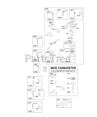 Briggs & Stratton 210432-0192-E9 - Briggs & Stratton Horizontal Engine Carburetor, Kit - Carburetor Overhaul