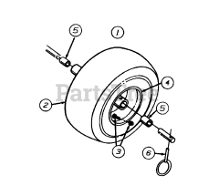 Huskee 317E643F131 - Huskee Snow Thrower (1997) (Tractor Supply) Wheel Assembly