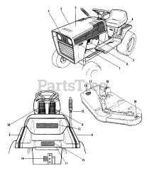 Simplicity 6211 (1690788) - Simplicity Garden Tractor, 11hp