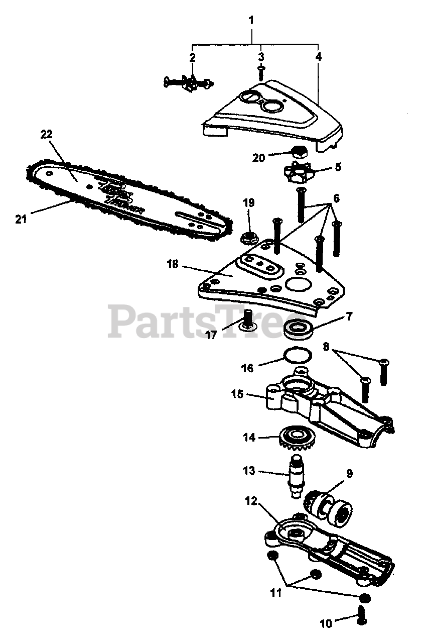 Echo Pole Saw Parts Diagram