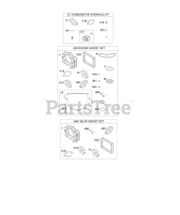 Briggs & Stratton 40R677-0004-B1 - Briggs & Stratton Vertical Engine Engine/Valve Gasket Set, Carburetor Overhaul Kit