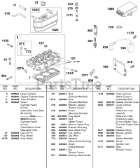 Briggs & Stratton 430447-0205-E2 - Briggs & Stratton Horizontal Engine Rocker Cover, Cylinder Head, Ignition Module, Coil