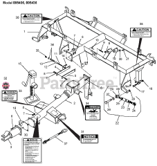 Gravely 895406 (TRM-719) - Gravely Tow-Behind Reel Mower Attachment (SN: 000101 & Above)