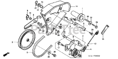 Honda HS621 AS/D (SZAN) - Honda 21" Snow Blower, Made in Japan (SN: SZAN-1130001 - SZAN-1130378) DRIVE PULLEY