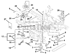 Gravely 992106 (PM 260Z) - Gravely Pro-Master 60" Zero-Turn Mower, 26hp Kawasaki (SN: 000101 - 000500) Transmission