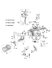 MTD 11A-B2J1704 - MTD Gold Walk-Behind Mower (2012) 5P70MU Crankcase