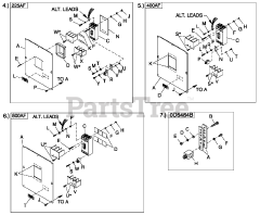 Generac QT08054KVNNA - Generac 80kW Home Standby Generator (SN: 4951145 - 4951145) (2008) Cpl C5 H Control CB Connection (0G1238D)