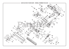 Echo CCS-58V (107174001) - Echo Chainsaw, 58V Battery, Revision 14 (2020-01)