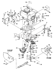 Homelite RMX 11 E (UT-32018-A) - Homelite Rear-Engine Riding Mower Engine And Drive