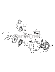 MTD 31AS2T5E704 - MTD Gold Snow Thrower (2013) 270-JU-12 Starter &amp; Flywheel