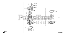 Honda BF175 AK1 XA (BAJJ) - Honda Marine Engine, Made in Japan (SN: BAJJ-1300001 - BAJJ-9999999) WATER PUMP IMPELLER SET