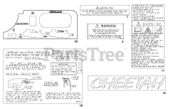Scag SCZ52V-25CV-EFI - Scag Cheetah 52" Zero-Turn Mower, 25hp Kohler (SN: L6400001 - L6499999) Replacement Decals And Information Plates (Part 2)
