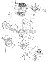 Scag SW32-16FS - Scag 32" Walk-Behind Mower, 16hp Kawasaki (SN: F1200001 - F1299999) Engine Deck