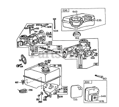 Toro 58070 - Toro 26" Tiller (SN: 003000001 - 003999999) (1983) Engine Briggs  Stratton Model 130292-1671-02 (continued)