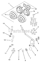 Gravely 589042 - Gravely Brake Replacement Kit, Two Sides