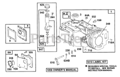 Briggs & Stratton 261777-0153-01 - Briggs & Stratton Vertical Engine Cylinder,Oil Fill,Breathers