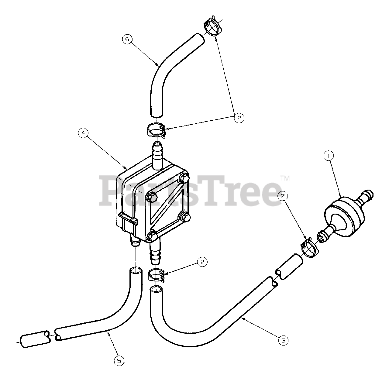 Cub Cadet 2146 (13A224F100) Cub Cadet Garden Tractor Fuel Pump Parts