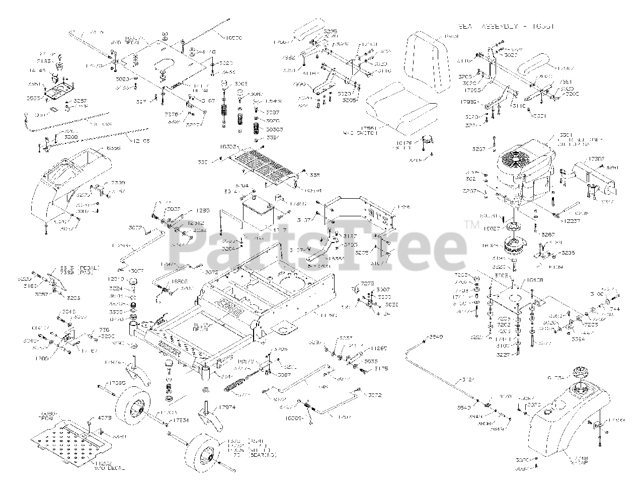 Dixon Speed ZTR 44 Dixon 44" Speed ZTR ZeroTurn Mower (2006) CHASSIS