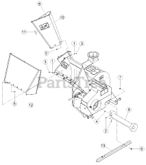 Bear Cat SC 5540 B - Bear Cat 5" Chipper/Shredder Blower, 540cc PTO Driven (SN: D00001 & Above)